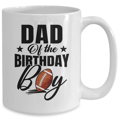 Dad Of The Birthday Boy Football 1st Birthday Party Mug | teecentury