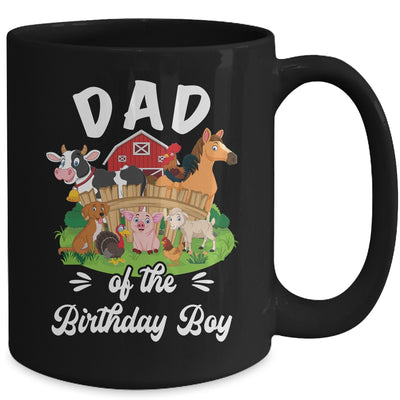 Dad Of The Birthday Boy Party Cow Farm 1st Birthday Party Mug | teecentury