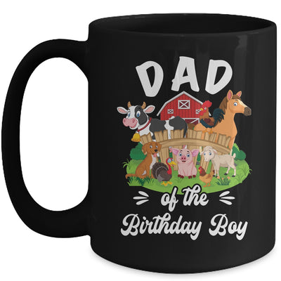 Dad Of The Birthday Boy Party Cow Farm 1st Birthday Party Mug | teecentury