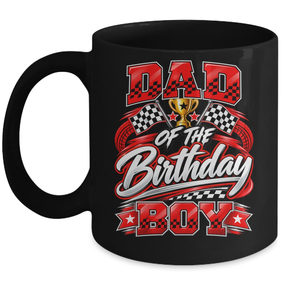 Dad Of The Birthday Boy Race Car Family Pit Crew Mug | teecentury