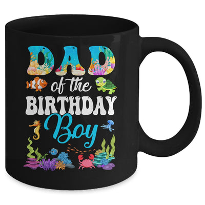 Dad Of The Birthday Boy Sea Fish Ocean Aquarium Party Mug | teecentury