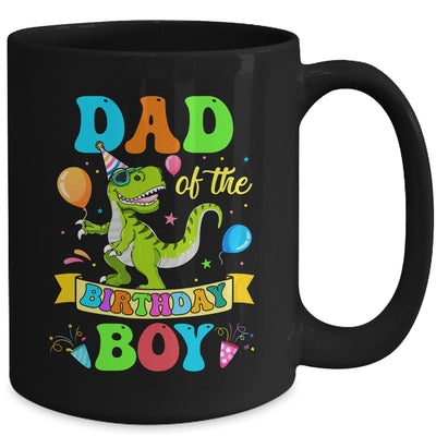 Dad Of The Birthday Boy T-Rex Dinosaur Birthday Party Mug | teecentury