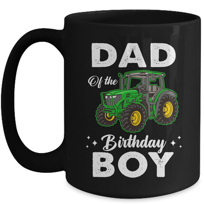 Dad Of The Birthday Boy Tractors Farm Party Farmer Mug | teecentury