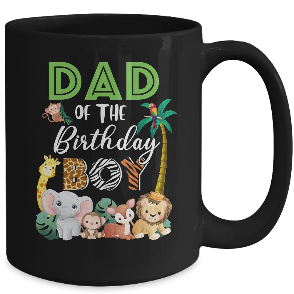 Dad Of The Birthday Boy Wild Zoo Theme Safari Party Mug | teecentury