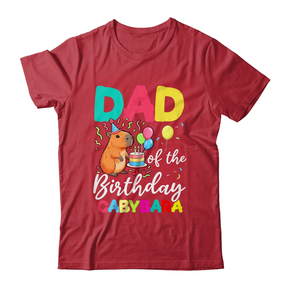 Dad Of The Birthday Capybara Girl Bday Party Family Shirt & Hoodie | teecentury