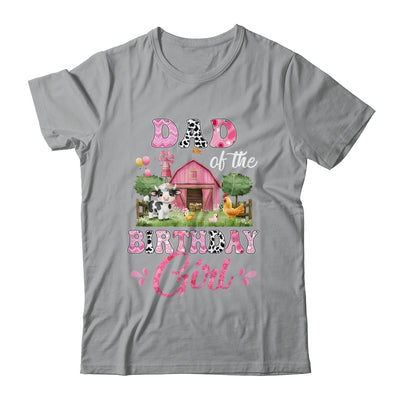 Dad Of The Birthday Girl 1st Birthday Cow Farm Family Shirt & Hoodie | teecentury
