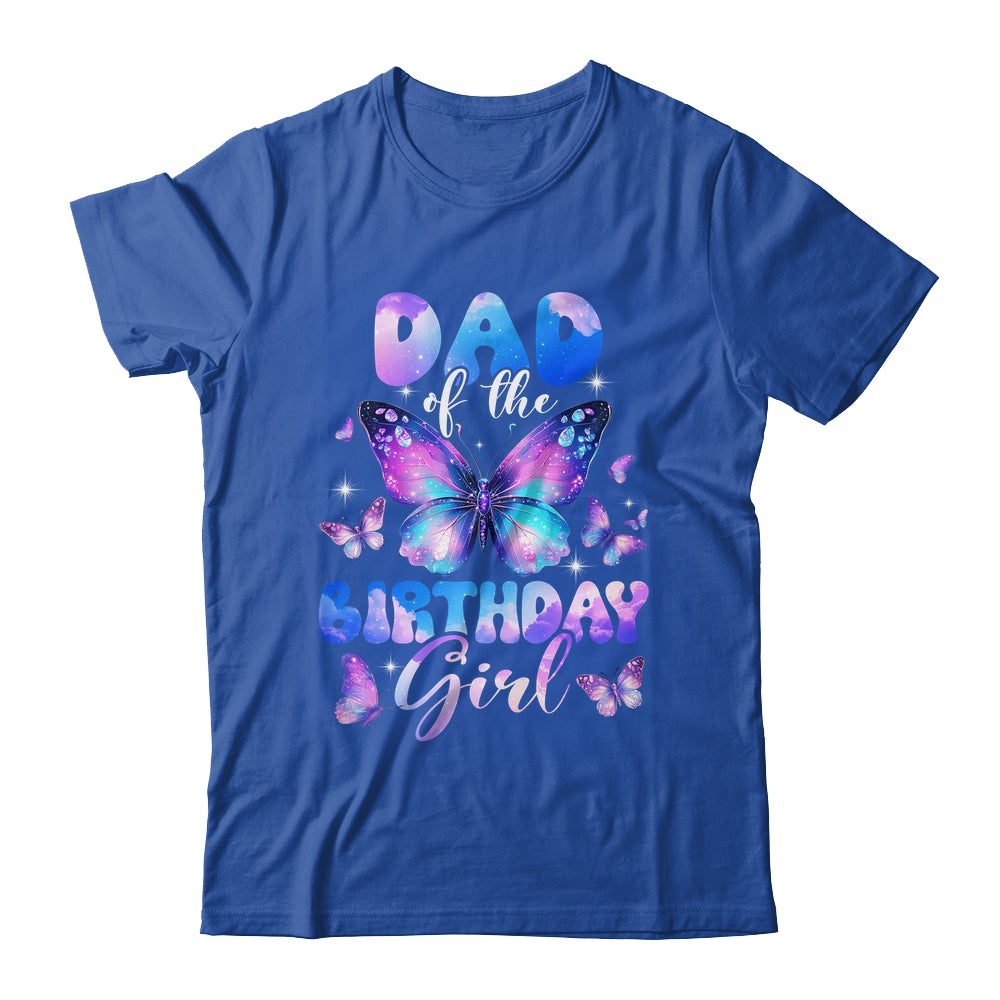 Dad Of The Birthday Girl Butterfly Family Matching Shirt & Hoodie | teecentury