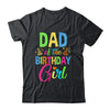 Dad Of The Birthday Girl Glows Retro 80's Party Family Shirt & Hoodie | teecentury