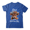 Dad Of The Birthday Girl Highland Cow Farm Family Shirt & Hoodie | teecentury