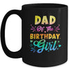 Dad Of The Birthday Girl Tie Dye 1st Birthday Family Mug | teecentury