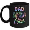 Dad Of The Birthday Girl Tie Dye 1st Birthday Girl Family Mug | teecentury