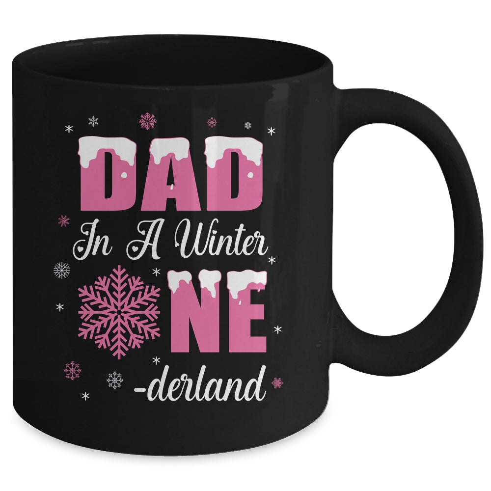 Dad Of The Birthday Girl Winter Onederland 1st Birthday Mug | teecentury