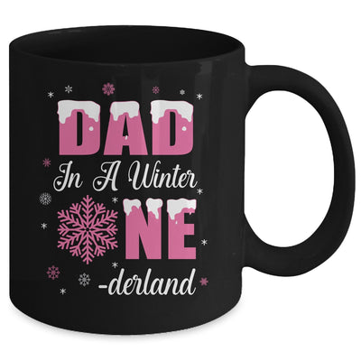 Dad Of The Birthday Girl Winter Onederland 1st Birthday Mug | teecentury