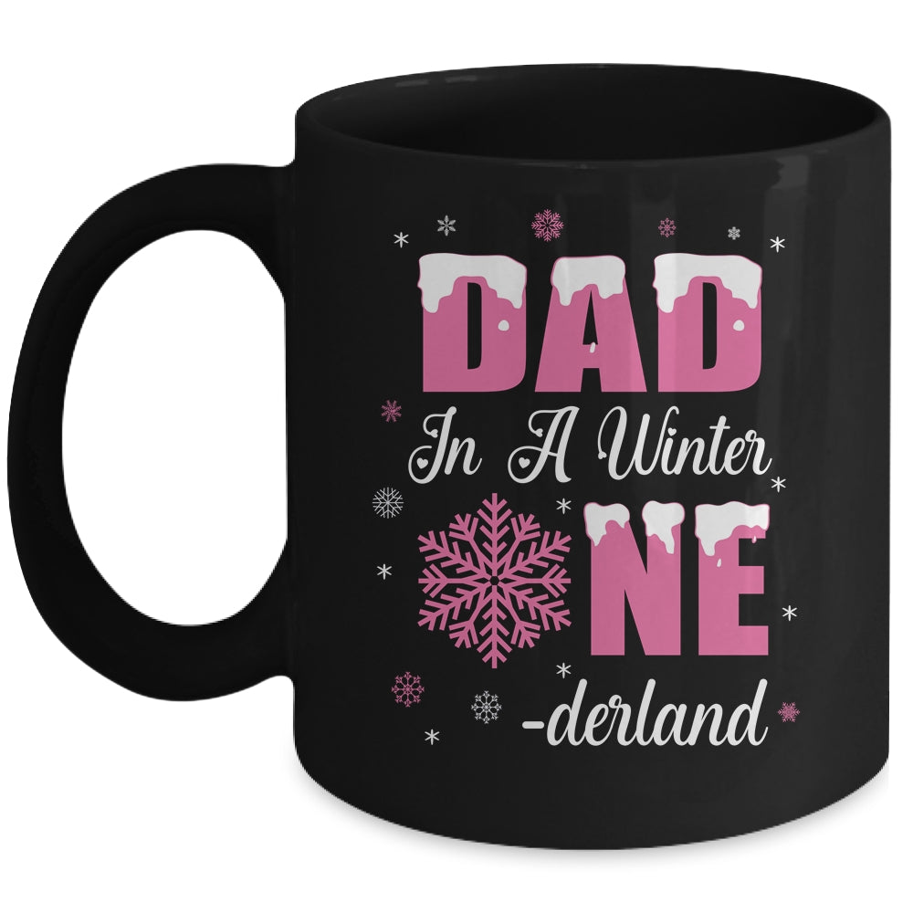 Dad Of The Birthday Girl Winter Onederland 1st Birthday Mug | teecentury