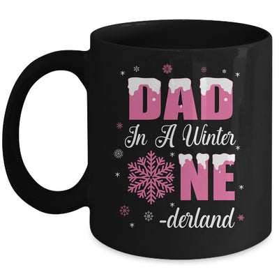 Dad Of The Birthday Girl Winter Onederland 1st Birthday Mug | teecentury