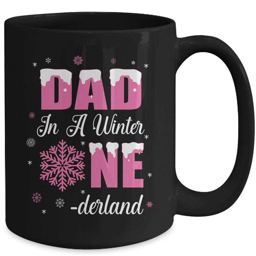 Dad Of The Birthday Girl Winter Onederland 1st Birthday Mug | teecentury