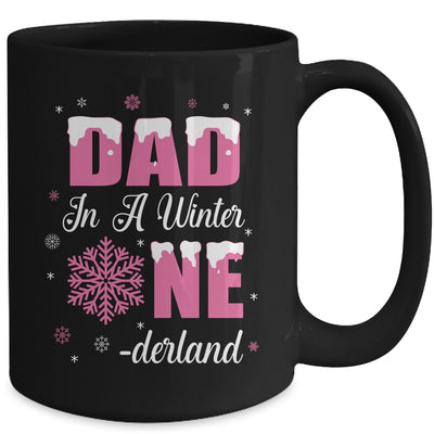 Dad Of The Birthday Girl Winter Onederland 1st Birthday Mug | teecentury