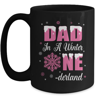 Dad Of The Birthday Girl Winter Onederland 1st Birthday Mug | teecentury
