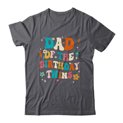 Dad Of The Birthday Twins Boys Girls Party Retro Bday Shirt & Hoodie | teecentury