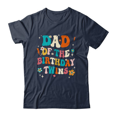 Dad Of The Birthday Twins Boys Girls Party Retro Bday Shirt & Hoodie | teecentury