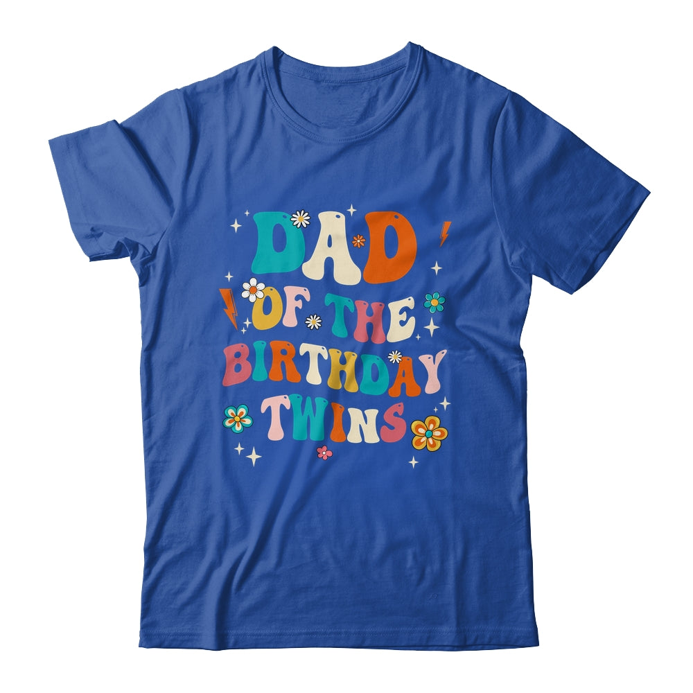 Dad Of The Birthday Twins Boys Girls Party Retro Bday Shirt & Hoodie | teecentury