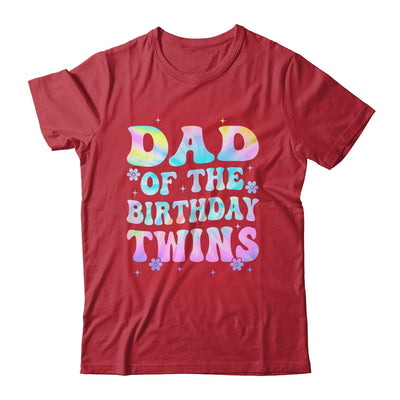 Dad Of The Birthday Twins Girls Kids Party Retro Bday Shirt & Hoodie | teecentury