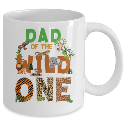 Dad Of The Birthday Wild One Safari Birthday Boy Family Mug | teecentury