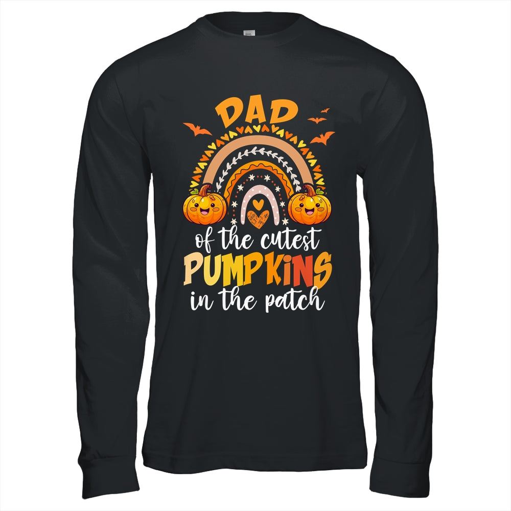 Dad Of The Cutest Pumpkins In The Patch Halloween Rainbow Shirt & Hoodie | teecentury
