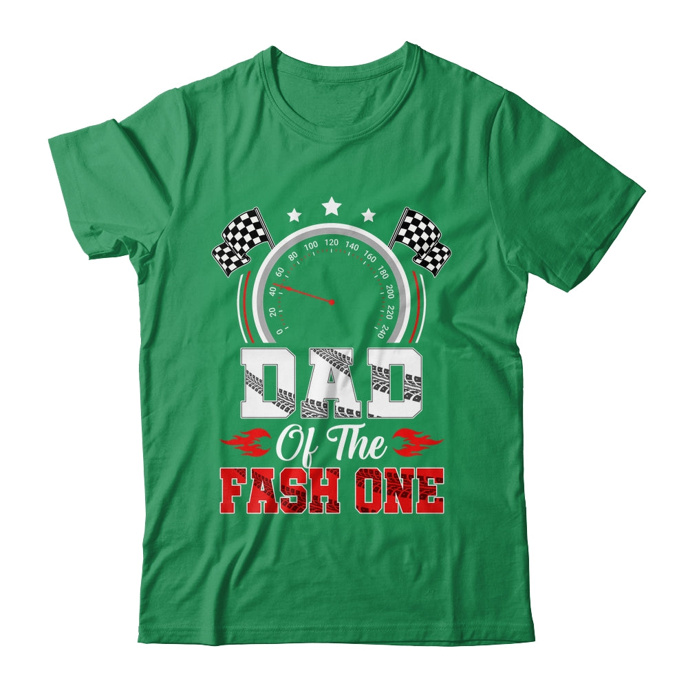 Dad Of The Fast One 1st Birthday Racing Car Family Shirt & Hoodie | teecentury