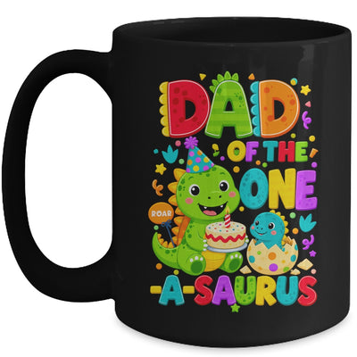 Dad Of The One-A-Saurus 1St Birthday Boy T-Rex Dinosaur Mug | teecentury