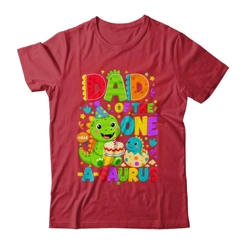 Dad Of The One-A-Saurus 1St Birthday Boy T-Rex Dinosaur Shirt & Hoodie | teecentury