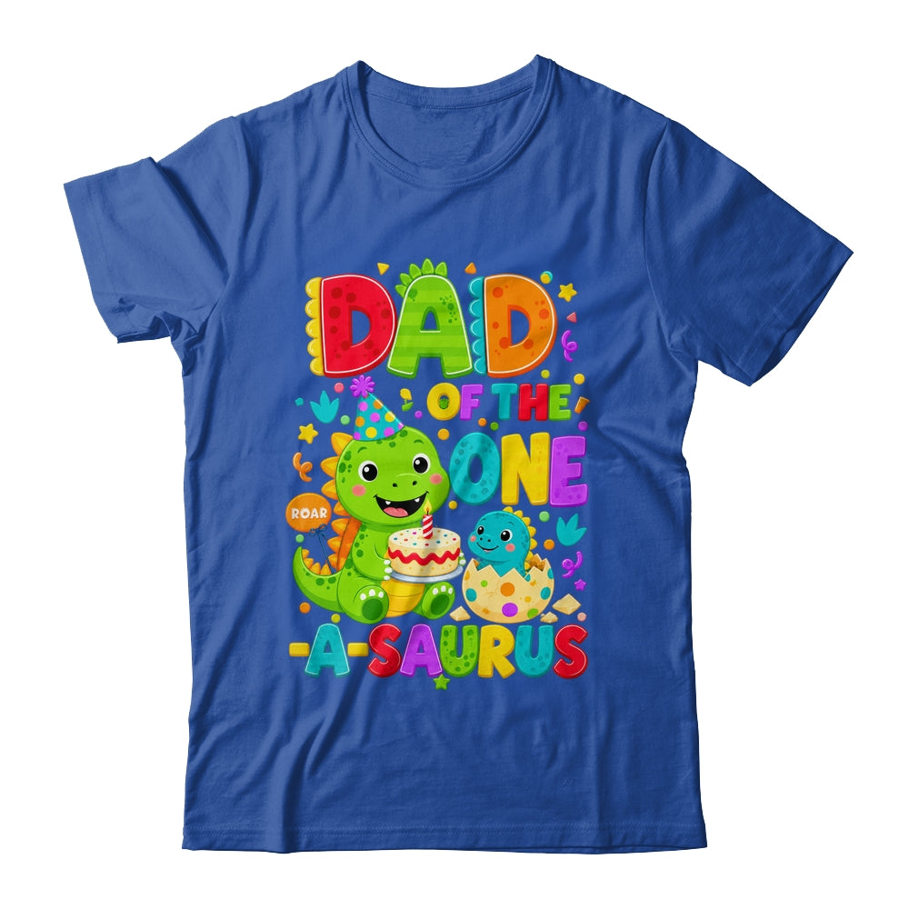 Dad Of The One-A-Saurus 1St Birthday Boy T-Rex Dinosaur Shirt & Hoodie | teecentury