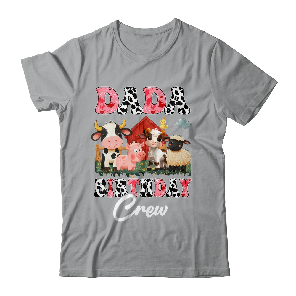 Dada Birthday Crew Farm Cow Birthday Boy Girl Family Shirt & Hoodie | teecentury