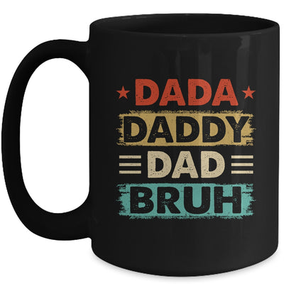 Dada Daddy Dad Bruh Fathers Day Funny Father Retro Mug | teecentury