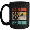 Dada Daddy Dad Bruh Funny Fathers Day Vintage Mug | teecentury