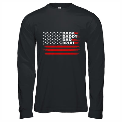 Dada Daddy Dad Bruh Happy Funny Fathers Day US Flag Shirt & Hoodie | teecentury