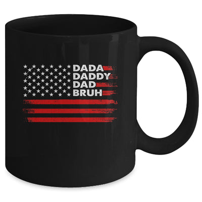 Dada Daddy Dad Bruh Happy Funny Fathers Day US Flag Mug | teecentury