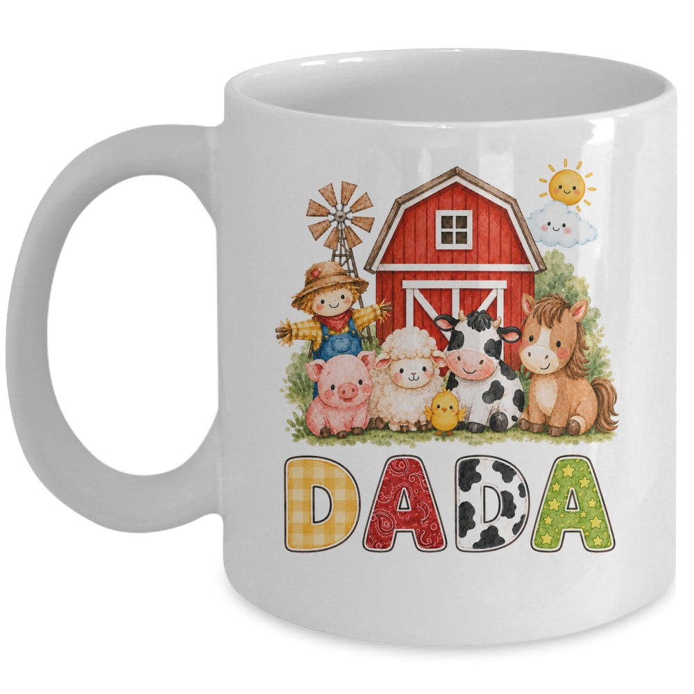 Dada Farm Cow 1St Birthday Girl Boy Matching Family Mug | teecentury
