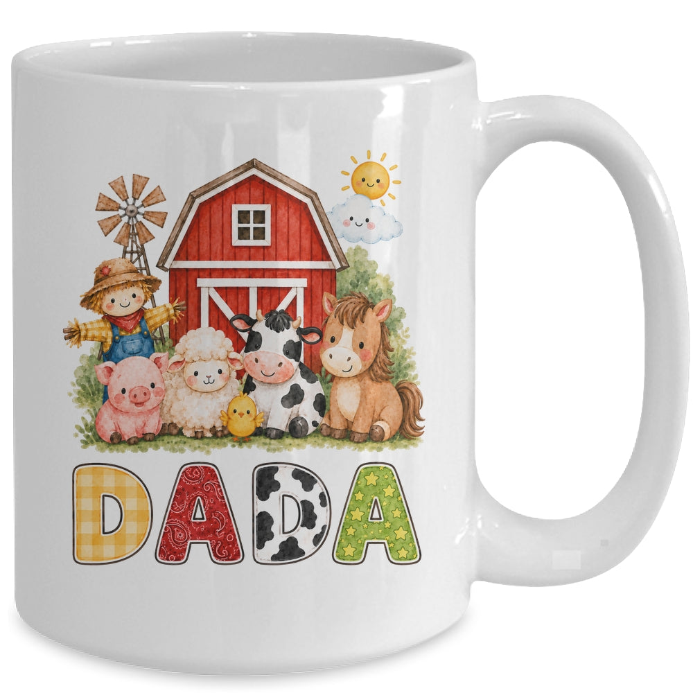 Dada Farm Cow 1St Birthday Girl Boy Matching Family Mug | teecentury