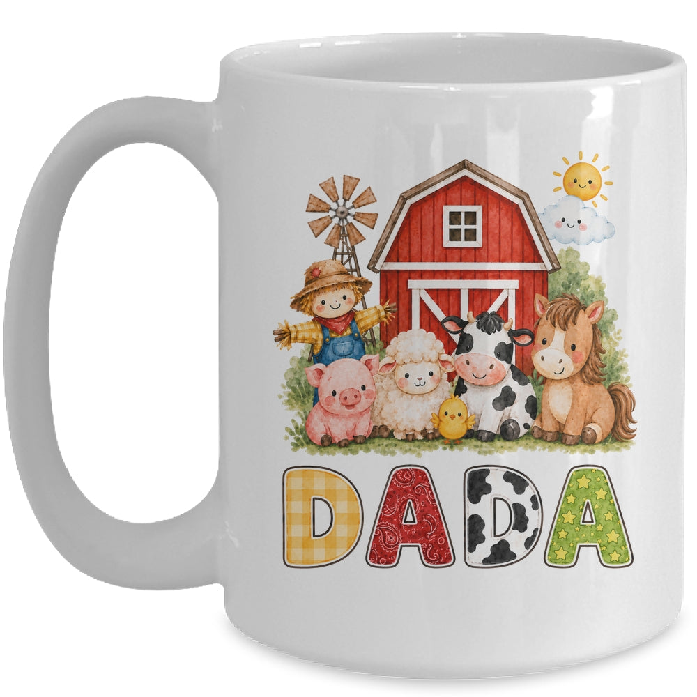 Dada Farm Cow 1St Birthday Girl Boy Matching Family Mug | teecentury