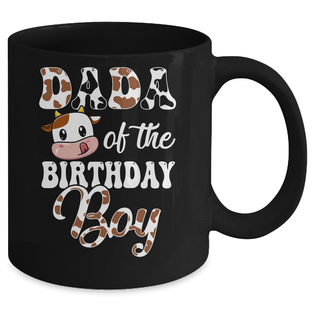 Dada Of The Birthday Boy Cow Farm 1st Birthday Boy Mug | teecentury