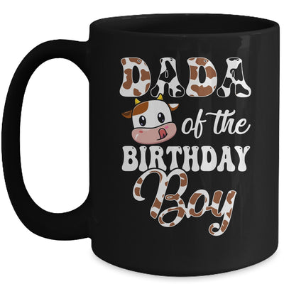 Dada Of The Birthday Boy Cow Farm 1st Birthday Boy Mug | teecentury