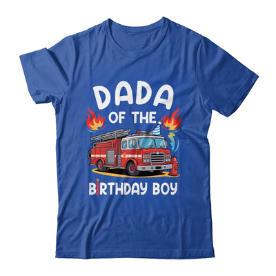 Dada Of The Birthday Boy Fire Truck Firefighter 1st Party Shirt & Hoodie | teecentury