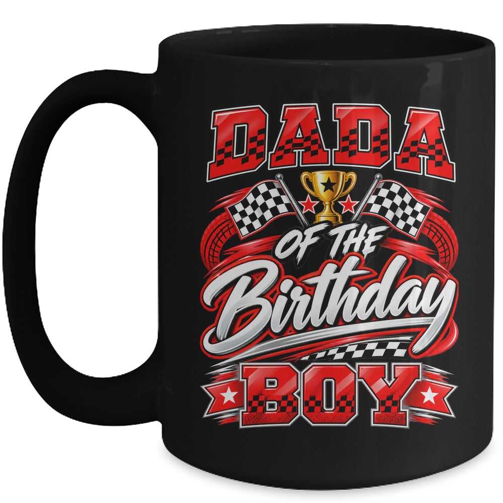 Dada Of The Birthday Boy Race Car Family Pit Crew Mug | teecentury