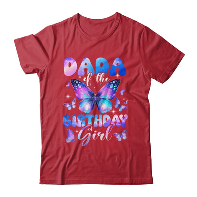 Dada Of The Birthday Girl Butterfly Family Matching Shirt & Hoodie | teecentury
