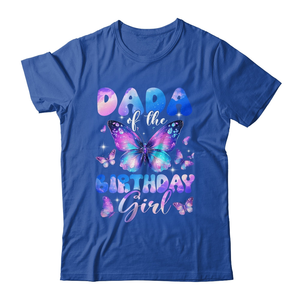 Dada Of The Birthday Girl Butterfly Family Matching Shirt & Hoodie | teecentury