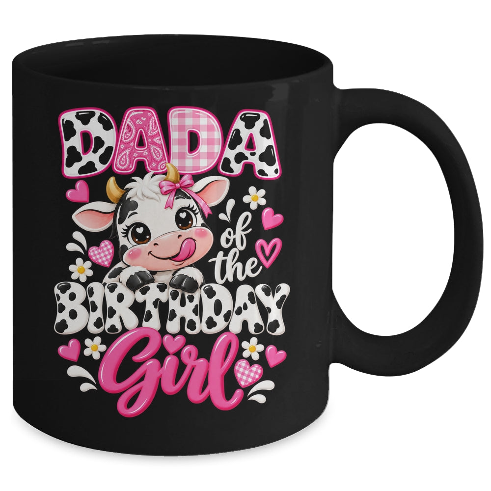Dada Of The Birthday Girl Cow 1St Birthday Family Farm Mug | teecentury