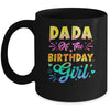 Dada Of The Birthday Girl Tie Dye 1st Birthday Family Mug | teecentury