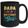 Dada Of The Birthday Girl Tie Dye 1st Birthday Family Mug | teecentury