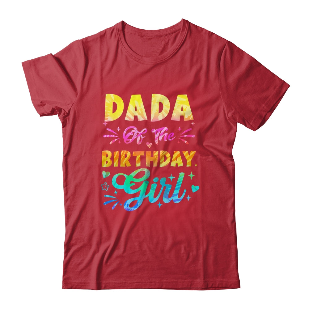 Dada Of The Birthday Girl Tie Dye 1st Birthday Family Shirt & Hoodie | teecentury